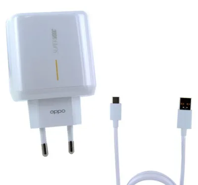 Obrázok produktu pre OPPO - Kábel SuperVooc Quick Charger+ Typ C - 6,5 A - biely BULK
