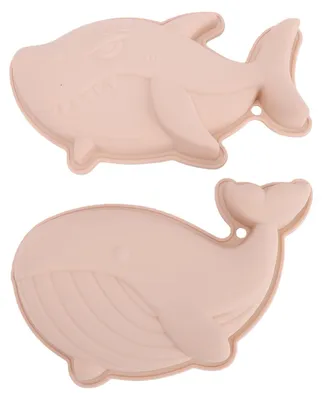 Image de Moulette de décoration pour gâteaux, multifonctionnelle, sur le thème marin (requin baleine), moule en silicone pour la pâtisserie