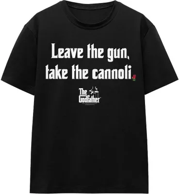 Obrázek produktu pro The Godfather - Tričko "Gun Cannoli" pro muže/dámy Uni TV15725 (S) (Black)