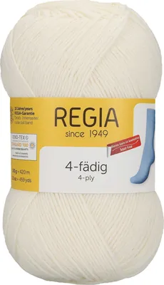 Produktbild von Schachenmayr REGIA 4-fädig Uni, 100g SuperWeiß Handstrickgarne