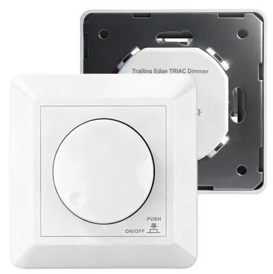 Immagine prodotto di Dimmer LED a 230 V, per lampade LED da 5 a 300 W, con interruttore dimmer a pulsante