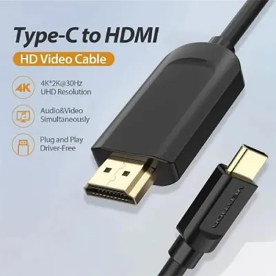 Image de Vention Câble Type-C vers HDMI 2M Noir