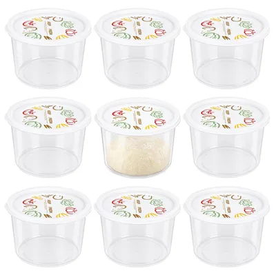Pizzaballen-Box 9er Set, 1,1 l, Kunststoff, transparent