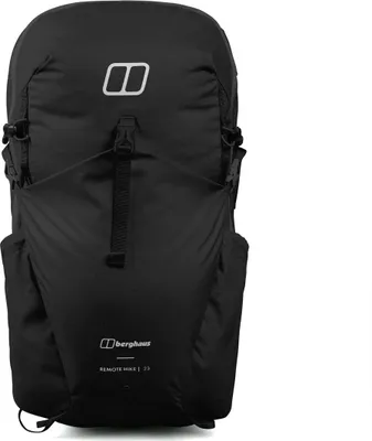 Schwarzer Rucksack "Remote Hike M23" von Berghaus; geeignet für Wandern.