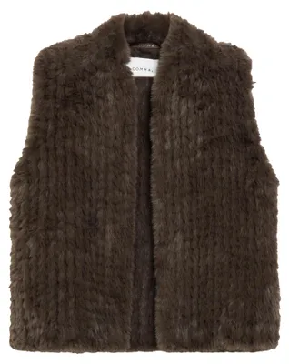 Produktbild von COMMA Damen Outdoor-Weste – Fake-Fur, Stehkragen, Relaxed Fit