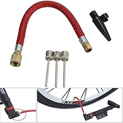 Produktbild von 5tlg Luftpumpen Adapter Set Ballpumpe Ball Nadel Fahrrad Boot Ventil Hovalnadel