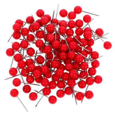 Produktbild von 200 Stück Bunte Pinnwandnadeln Vielseitige Pushpins für Korktafeln, Karten und Bastelprojekte