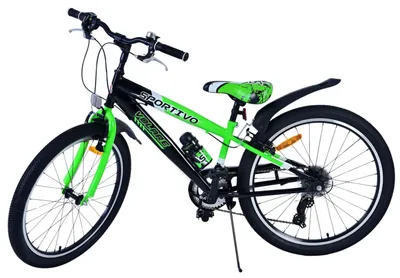 Immagine prodotto di Biciclette da bambino Volare per ragazzi Sportivo 24 pollici 31 cm ragazzi 7G rim brake verde/nero
