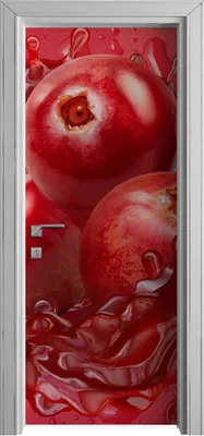 Produktbild von Tür Selbstklebende 80x210 cm Türfolie Türtapete Klebefolie - Splash Früchte Spritz