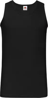 Produktbild von Fruit of the Loom 61-098-0 | Athletic Vest Tank Top Herren T-Shirt - Farbe: Black - Größe: 4XL