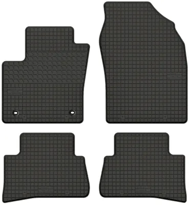 Produktbild von Gummimatten passend für Toyota C-HR  Gummi Fußmatten Satz Schwarz + Stopper