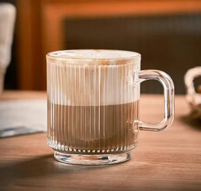 Produktbild von LUXITO Strips 360 ml Kaffee-/Teebecher mit Henkel