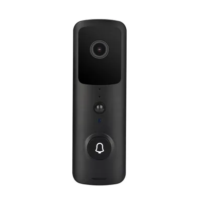 Produktbild von Türklingel mit Kamera und Sprechanlage,Tuya APP Remote Smart Doorbell,1080P HD Pixel,PIR Bewegungserkennung,Wasserdicht,8G Wi-Fi,Infrared Night Vision,SD Card and Cloud storage,schwarz