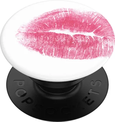 Image de PopSockets, PopGrip Muah pour smartphones, noir