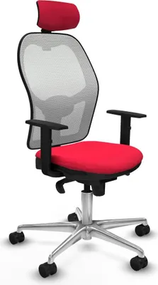 Produktbild von Bürostuhl mit Kopfstütze Piqueras y Crespo 1D086N2 Rot