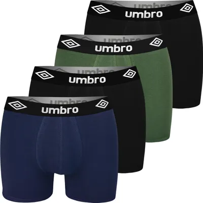 Produktbild von Umbro 4er Pack - Herren Boxershorts aus Baumwolle, Unterhosen für Männer, XXL