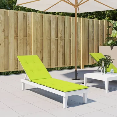 Produktbild von Möbel Liegestuhl-Auflage Hellgrün (75+105)x50x4 cm - Gartenmöbelauflagen &59330