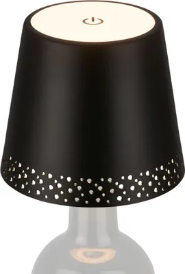 Produktbild von LED Akku-Flaschenlicht, schwarz, 1xLED-Modul/2,6W