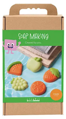 Produktbild von Creativ Company Seife selber machen Set Frucht grün orange DIY Bastelset