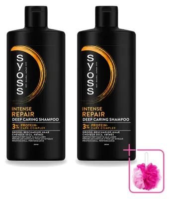 Obrázek produktu pro 2 x Šampon Syoss Repair pro suché a poškozené vlasy, 440 ml - výhodná sada - 2 kusy