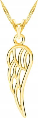 Image de Chaîne en or avec ailes, ailes, ailes – ARGENT 925