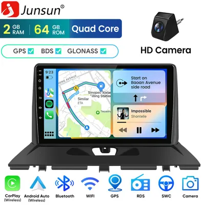 Image de Autoradio 9 pouces CarPlay/Android 15 pour Peugeot Expert / Citroën Jumpy / Fiat Scudo / Toyota Proace (07-2017) avec GPS, Wi-Fi, Bluetooth, DSP, DAB+, SWC, 2 haut-parleurs et caméra 64 Go