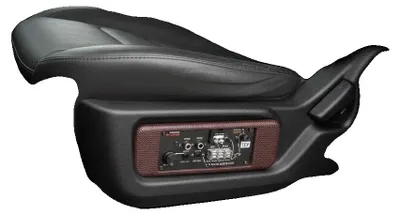 Obrázek produktu pro Aktivní subwoofer, maximální výkon 600 W, 200 W RMS, 12 V DC, frekvenční rozsah 40 Hz–200 Hz, rozměry 37 × 25 × 7,5 cm