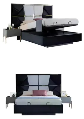 Immagine prodotto di Letto 2x comodini 3 pezzi cameretta design moderno gruppo lusso