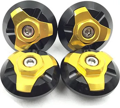 Produktbild von 4pcs Rahmenlochkappenstecker für KAWASAKI NINJA250/300 350 Gold
