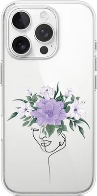 Immagine prodotto di Custodia in silicone per iPhone 14 Pro Max con motivo floreale