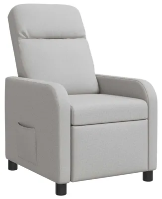 Imagen del producto de Sillón reclinable Wolkengrau, tapizado en tela