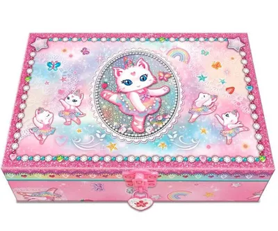 Produktbild von Pecoware Tagebuch Set - Ballerina Katze