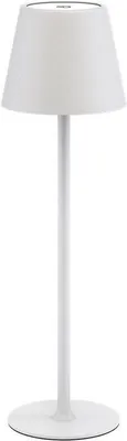 Image de Goobay 77672 Lampe de bureau LED sans fil, blanc, 1 m - avectactile, 170 lm, blanc chaud (3000 K), intensité lumineuse variable en continu