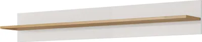Productafbeelding van FURNLUX Wandplank Arcade Wit, 138 cm / Hoofdkleur: Wit / Afmetingen: 138 x 20 x 20 cm
