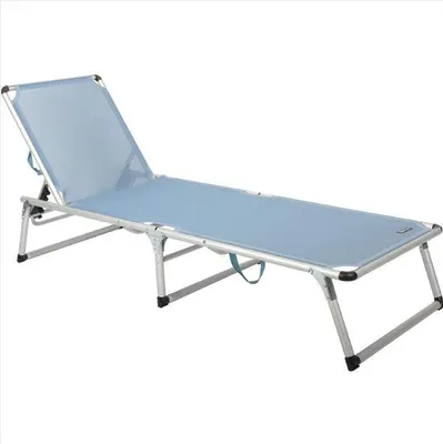 Image de Lit pliant - Lit de camping confortable - Chaise pliante - Bleu
