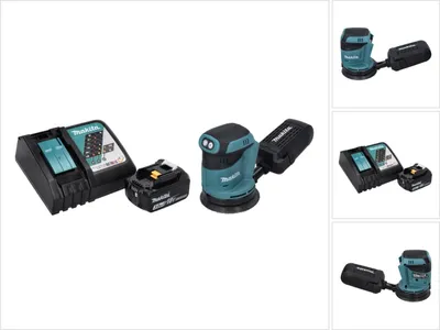 Produktbild von Makita DBO 180 RF1 Akku Exzenterschleifer 18 V 125 mm + 1x Akku 3,0 Ah + Ladegerät