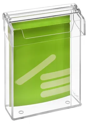 Image de Porte-brochures porte-dépliants - DIN A5 - Format portrait - Résistant aux intempéries - Avec couvercle - Pour extérieur