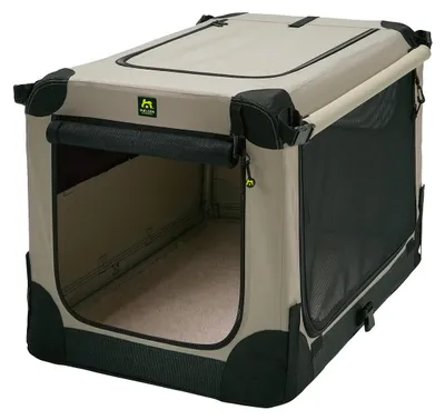 Maelson Soft Kennel faltbare Hundebox / Tier Transportbox Beige