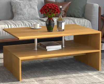 Produktbild von VCM Holz Couchtisch Sofatisch Wohnzimmertisch Beistelltisch Kaffeetisch Maliso L