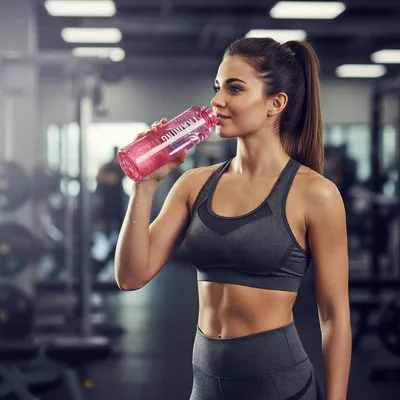 Obrázok produktu pre Športová fľaša - plastová, priehľadná - 550 ml - v 3 farbách