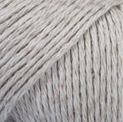 Produktbild von Drops Bomull-Lin Uni Colour 15 Light Grey Strickgarn