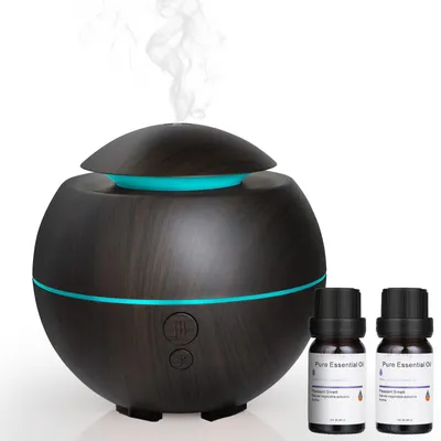 Productafbeelding van 180 ml luchtbevochtiger aroma diffuser, 7 LED licht, USB-aansluiting