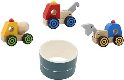 Produktbild von Bauwagen aus Holz mit Straßenmischung