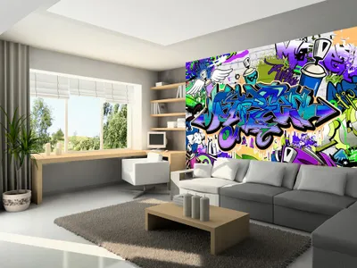 Produktbild von Vlies Fototapete 400x280 cm Tapeten Wandtapete XXL Graffiti f-A-0018-a-d