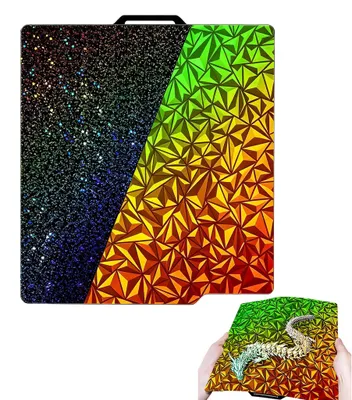 Doppelseitige PEO+PET Bauplatte 257x257 mm, 3D-Effekt