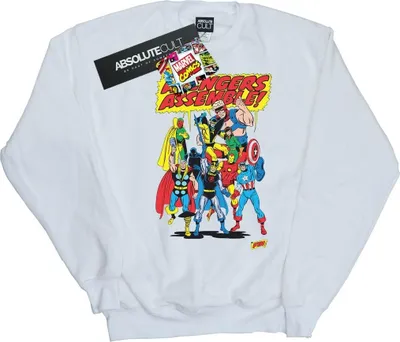 Produktbild von Marvel Comics - "Avengers Assemble" Sweatshirt für Herren BI49186 (XL) (Weiß)