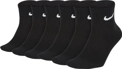 Produktbild von NIKE Uni 6er Pack Sportsocken - Everyday, Lightweight No Show Ankle, einfarbig Schwarz 38-42