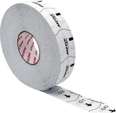 Image de METO Tickets T90 pour distributeur de tickets Turn-O-Matic blanc 6 rouleaux de 4.000 tickets