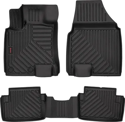 Immagine prodotto di Tappetini auto in gomma 3D Wielganizator per Nissan Qashqai J10 I crossover (2006-2013) – neri, bordo alto, set 4 pz