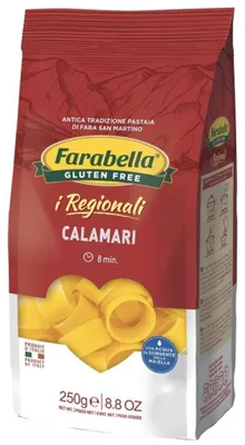 Image de Pâtes sans gluten aux calamars, 250 g, marque Farabella